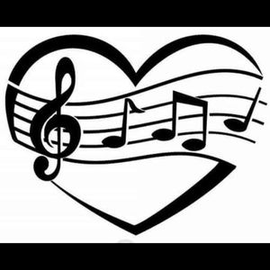 Heart decal love music